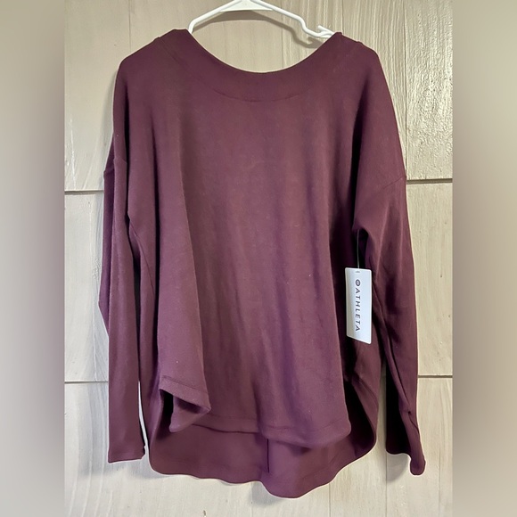 Athleta Presence Sweatshirt in Spiced Cabernet - Picture 5 of 7